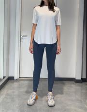 nanofit düz yumoş  sporcu tayt antrasit