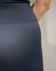 nanofit düz yumoş  sporcu tayt siyah 8