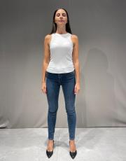 kalın biyeli fitilli atlet beyaz